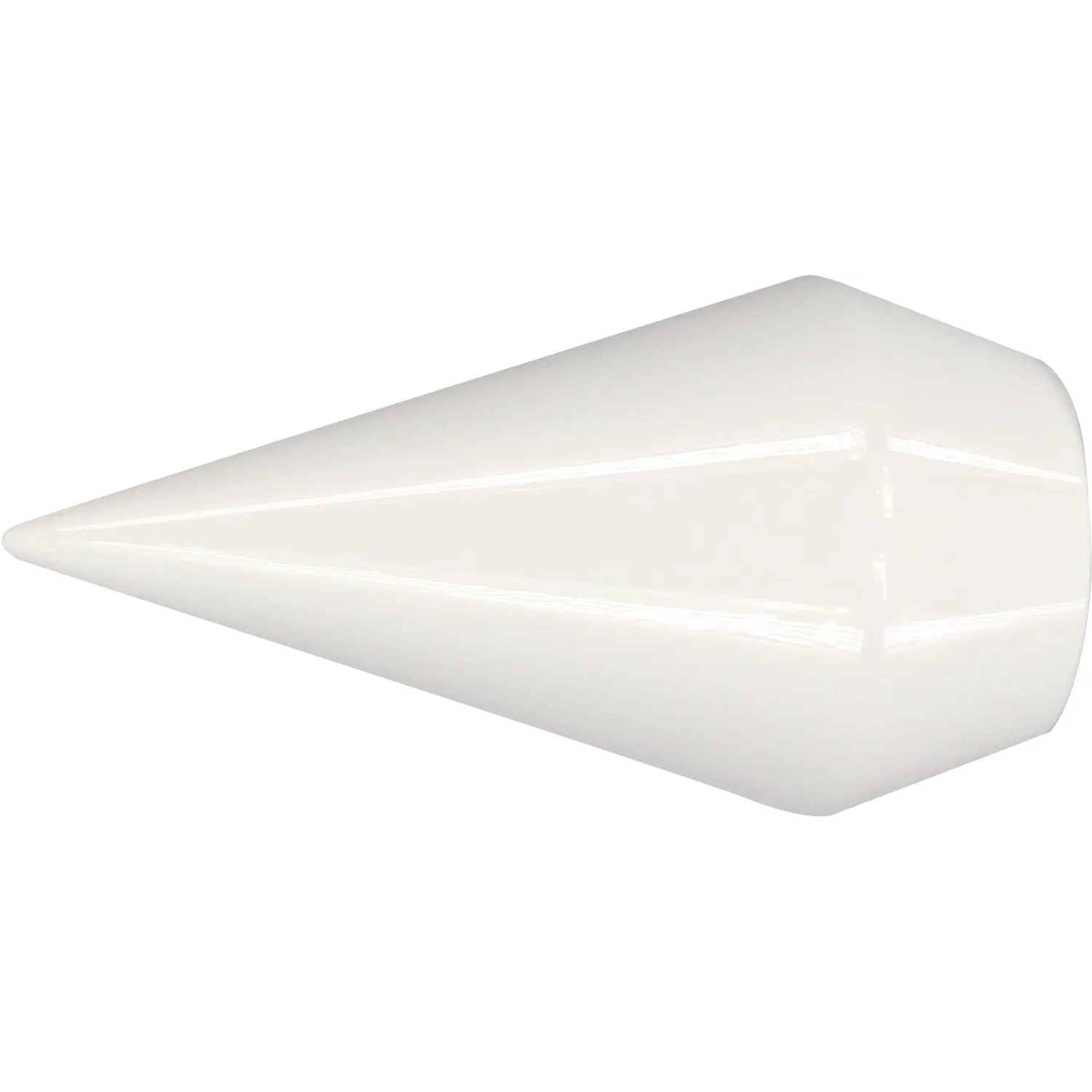 Mydeco Gardinenstange-Endstück Point Weiß Ø 2 cm