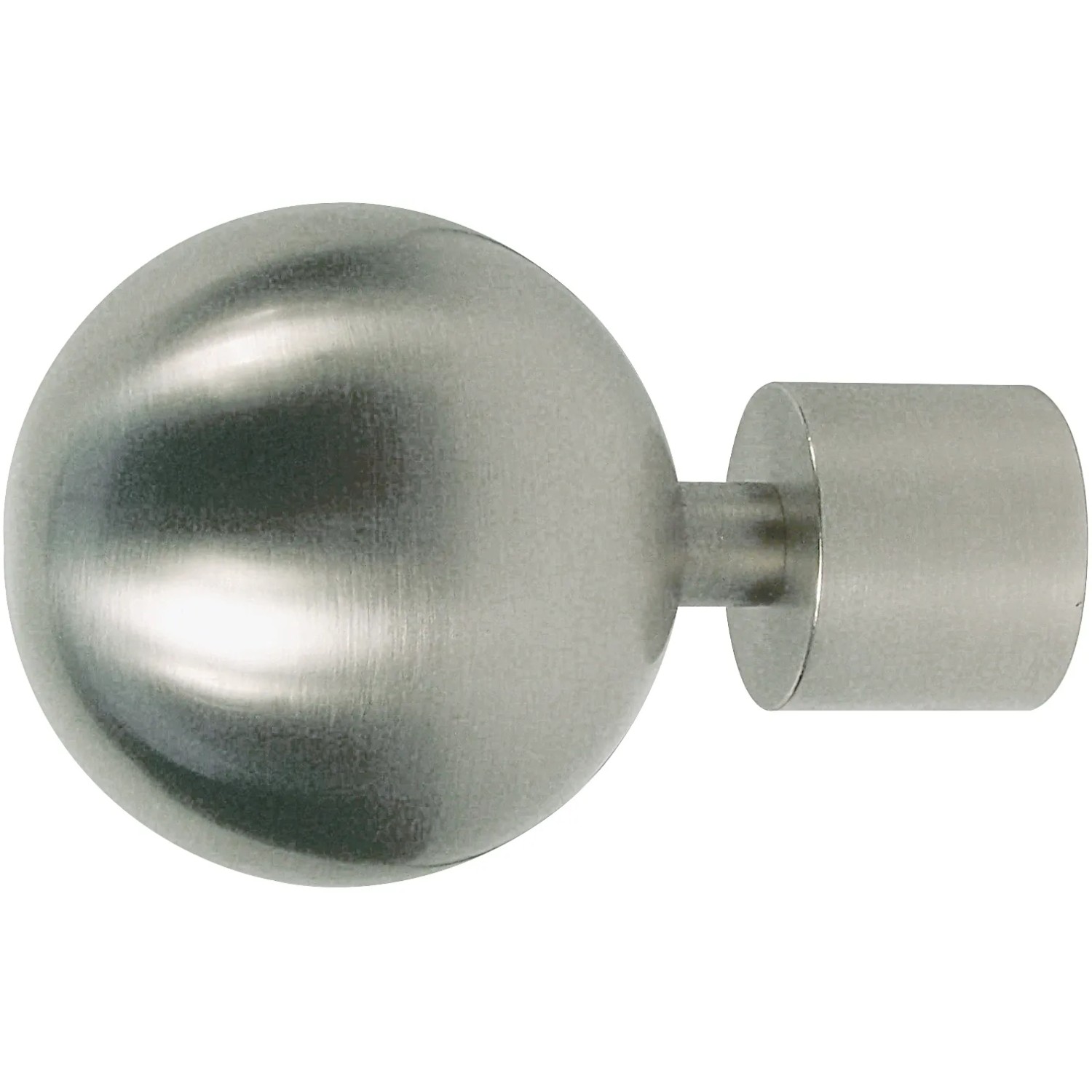 Mydeco Gardinenstange-Endstück Ball Classic Edelstahl-Optik Ø 2 cm