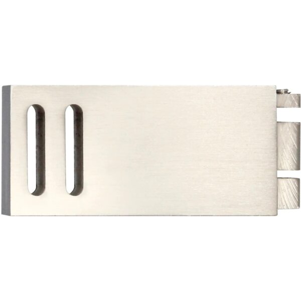 Mydeco Gardinenstange-Endstück Clear Edelstahl-Optik 3,2 cm x 1,1 cm