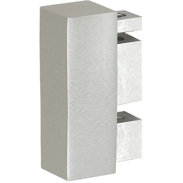Mydeco Gardinenstange-Endstück End Edelstahl-Optik 3,2 cm x 1,1 cm