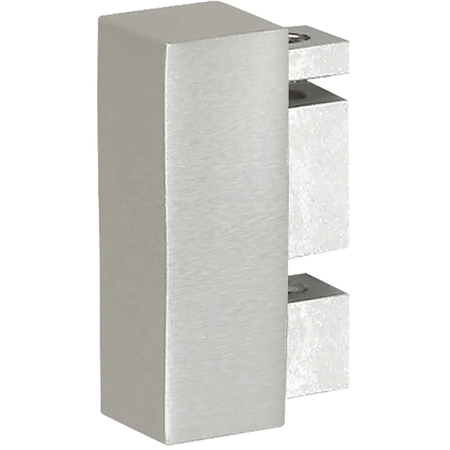 Mydeco Gardinenstange-Endstück End Edelstahl-Optik 3,2 cm x 1,1 cm