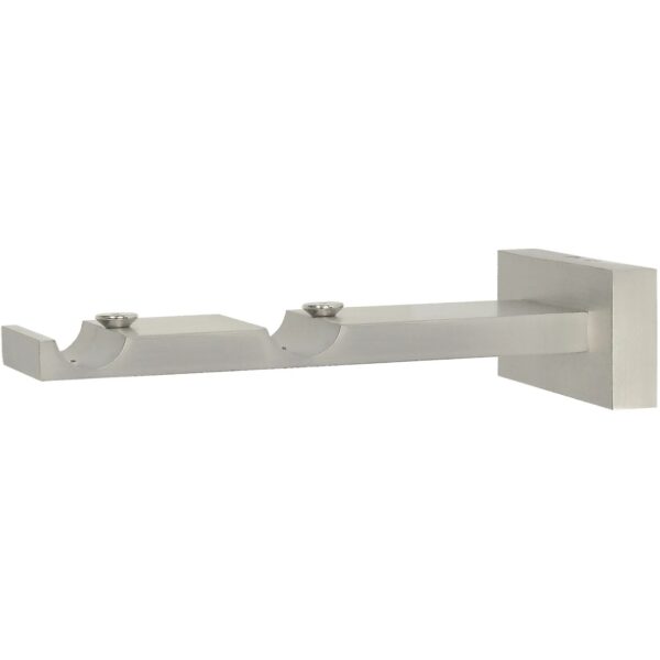 Mydeco Gardinenstange-Halterung 2-läufig Next Edelstahl-Optik Ø 1,6 cm