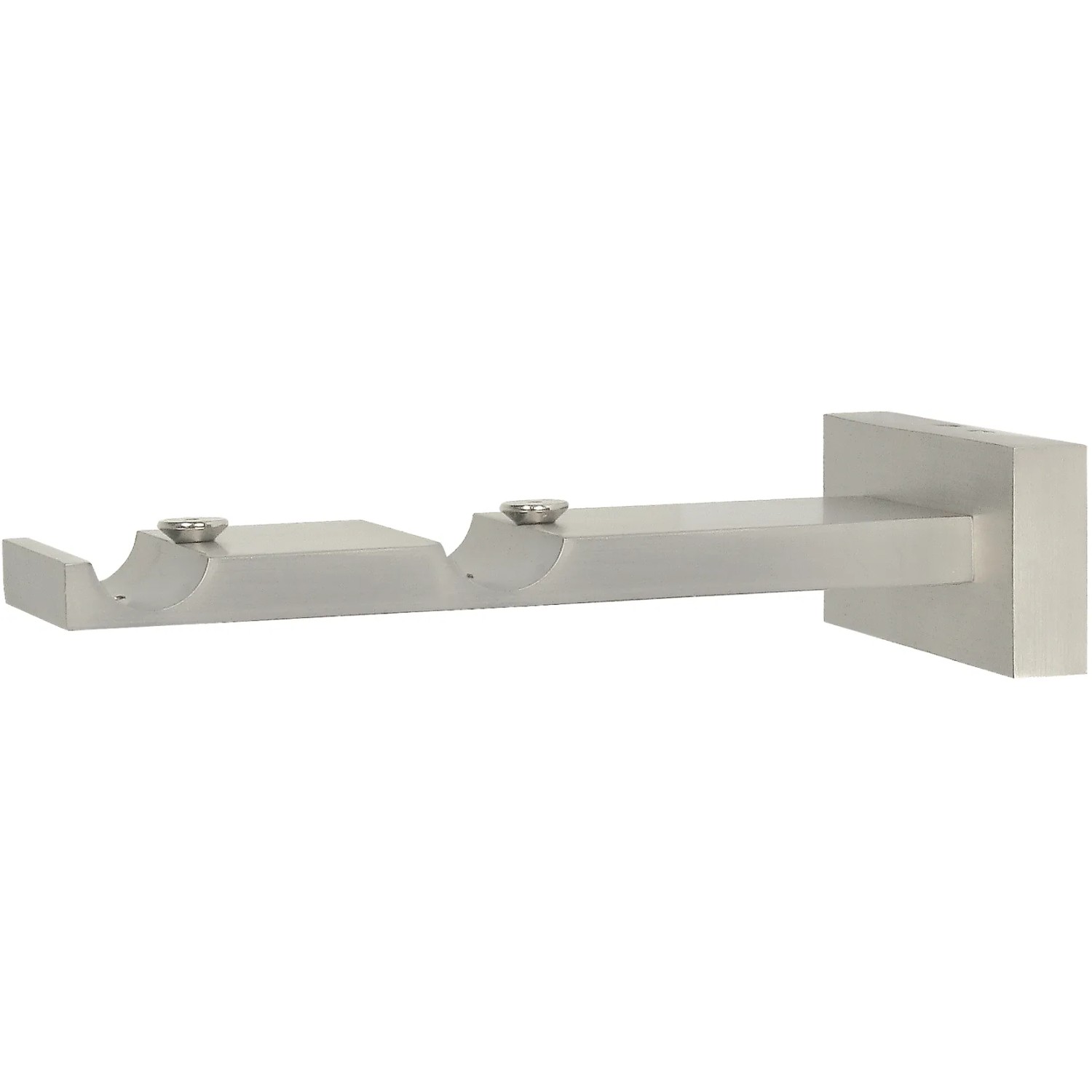 Mydeco Gardinenstange-Halterung 2-läufig Next Edelstahl-Optik Ø 1,6 cm