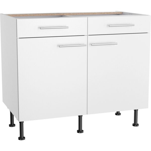 Optifit Küchen-Unterschrank Bengt932 100 cm x 87 cm x 58,4 cm Weiß Optifit Küchen-Unterschrank Bengt932 100 cm x 87 cm x 58,4 cm Weiß