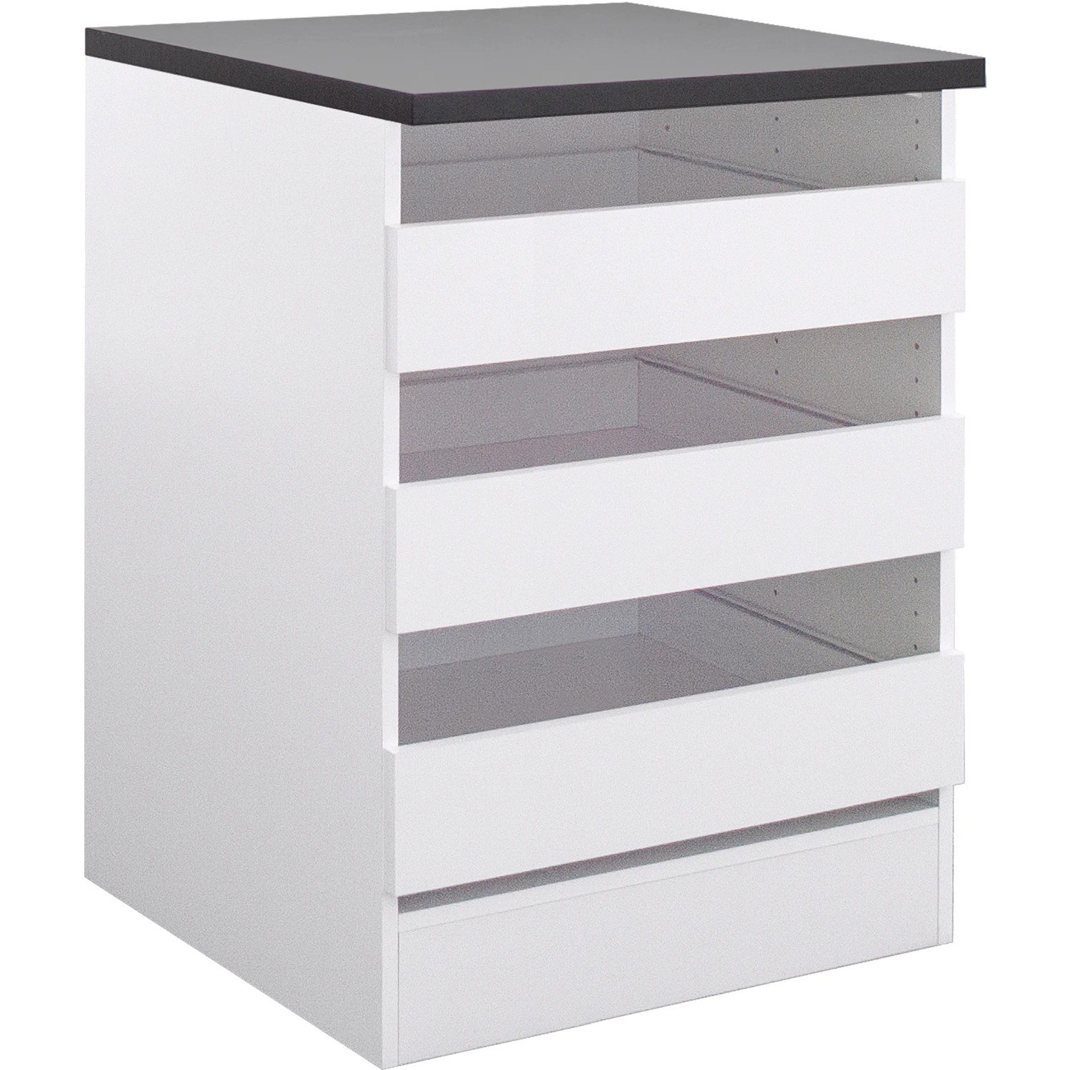 Optifit Küchen-Unterschrankregal Salo214 60 cm x 84,8 cm x 60 cm Weiß