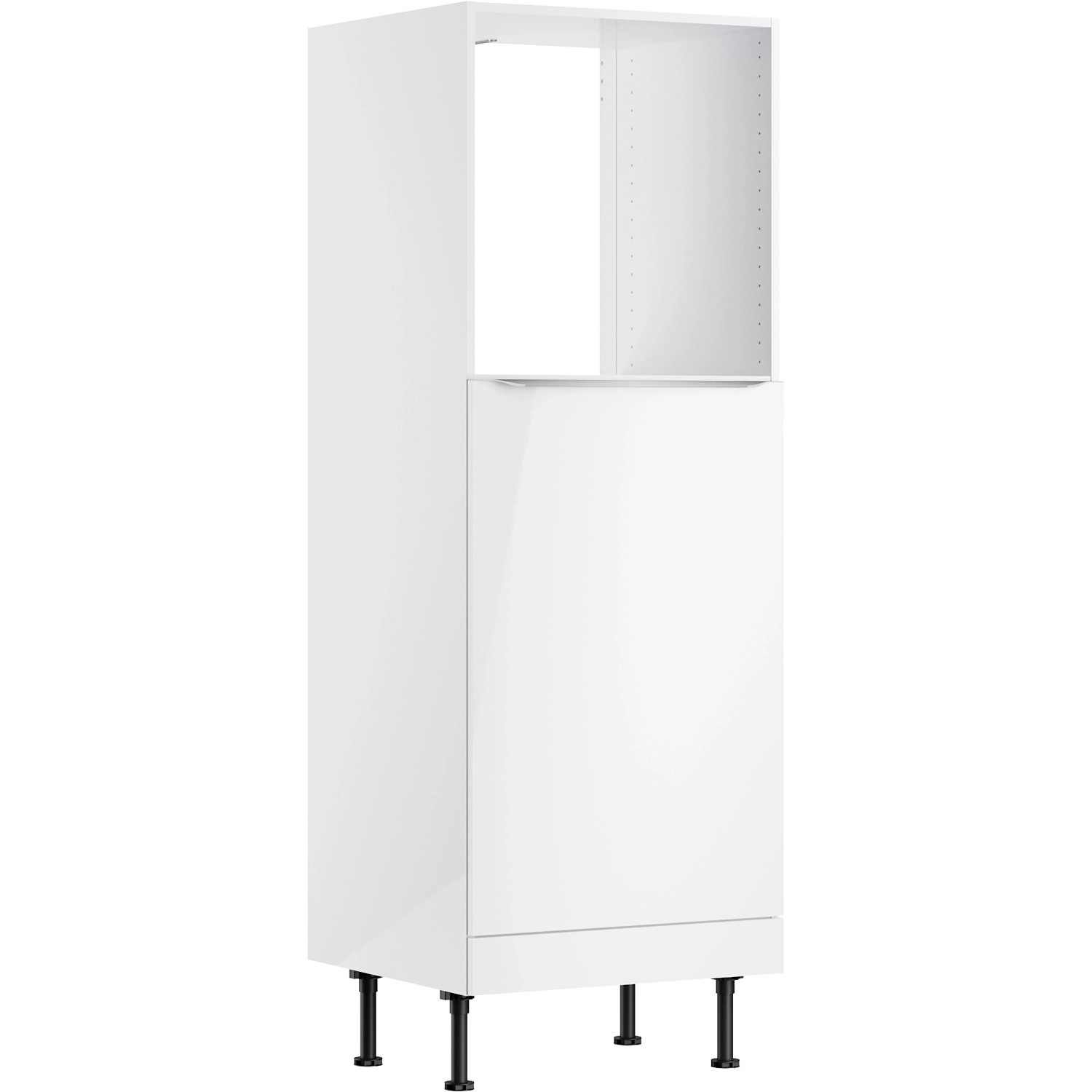 Optifit Küchen-Midischrank für Backofen und Kühlschrank Arvid986 60 cm Weiß