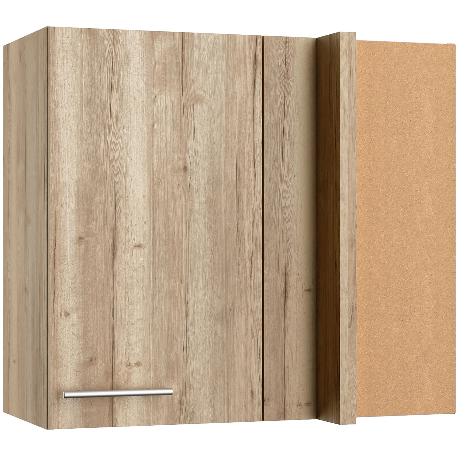 Optifit Küchen-Eckoberschrank Erik290 80/45 x 70,4 x 34,9 cm Wildeiche