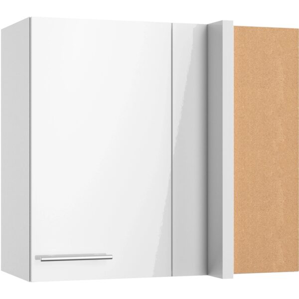 Optifit Küchen-Eckoberschrank Rurik986 80/45x 70,4x 34,9cm Weiß Glanz Weiß Matt Optifit Küchen-Eckoberschrank Rurik986 80/45x 70,4x 34,9cm Weiß Glanz Weiß Matt