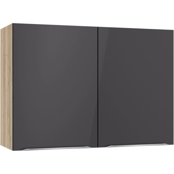 Optifit Küchen-Oberschrank Linus984 100 x 70,4 x 34,9 cm Anthrazit-Wildeiche Optifit Küchen-Oberschrank Linus984 100 x 70,4 x 34,9 cm Anthrazit-Wildeiche