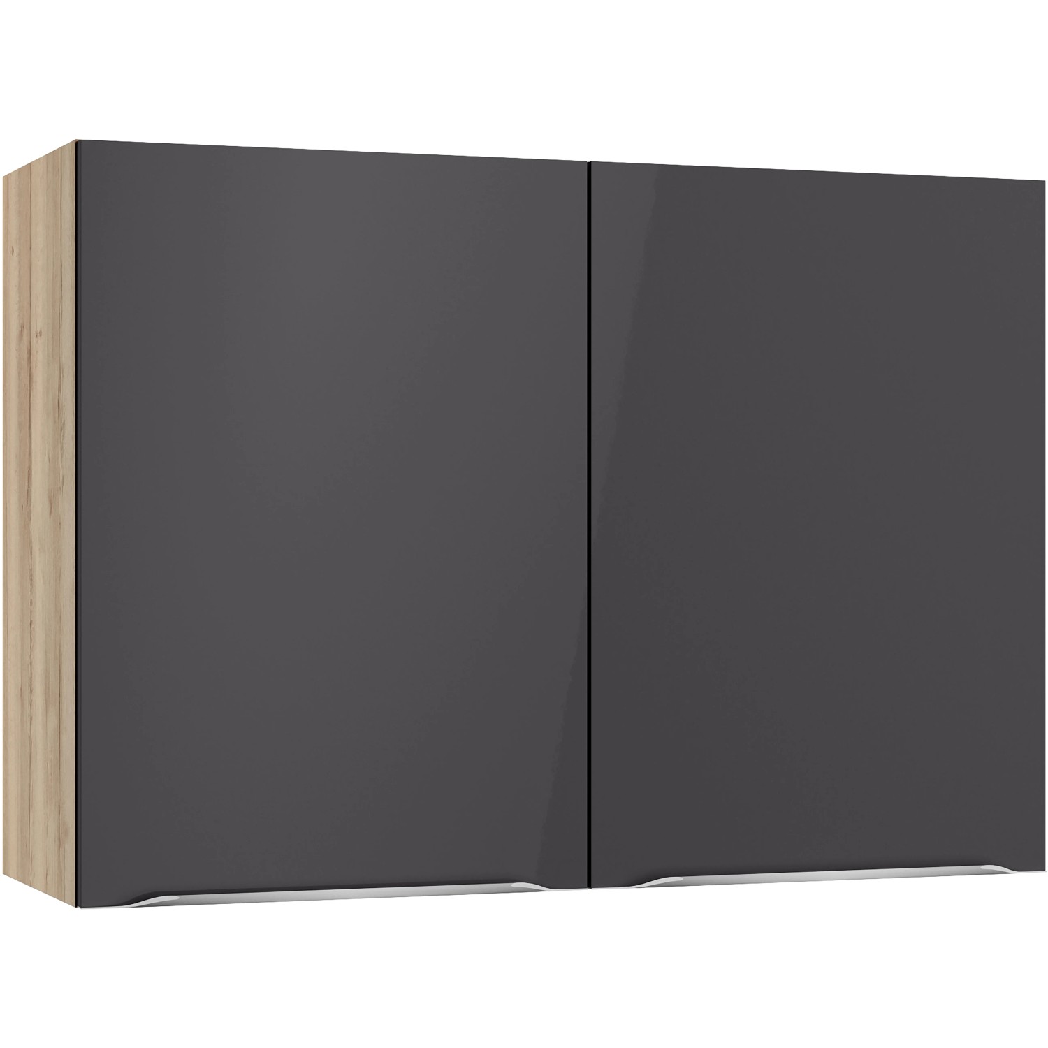 Optifit Küchen-Oberschrank Linus984 100 x 70,4 x 34,9 cm Anthrazit-Wildeiche