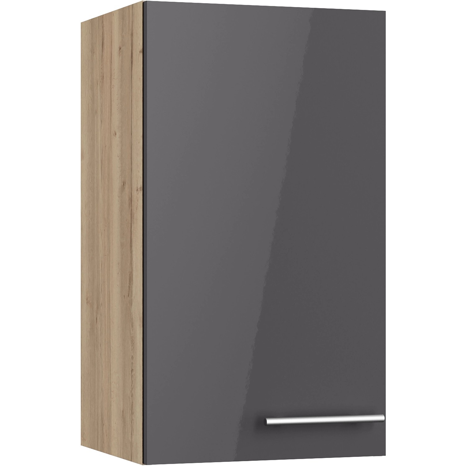 Optifit Küchen-Oberschrank Jonte984 40cm x 70,4cm x 34,9cm Anthrazit-Wildeiche