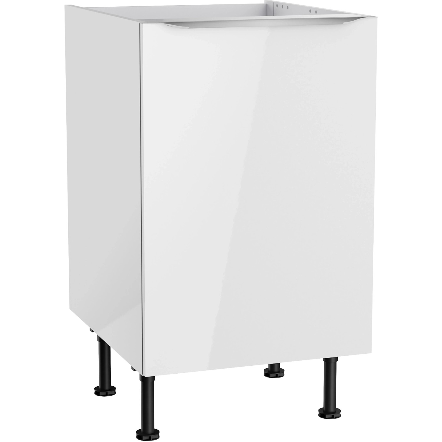 Optifit Küchen-Spülenunterschrank Arvid986 50 cm x 87 cm x 58,4 cm Weiß