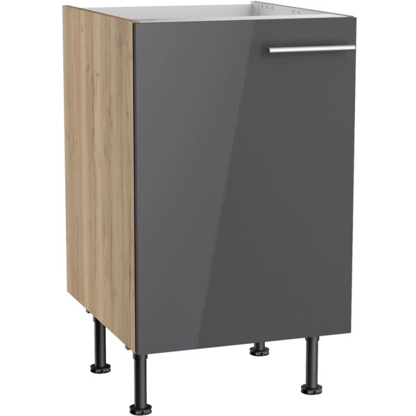 Optifit Küchen-Spülenunterschrank Jonte984 50x87x58,4cm Anthra.-WildEiche