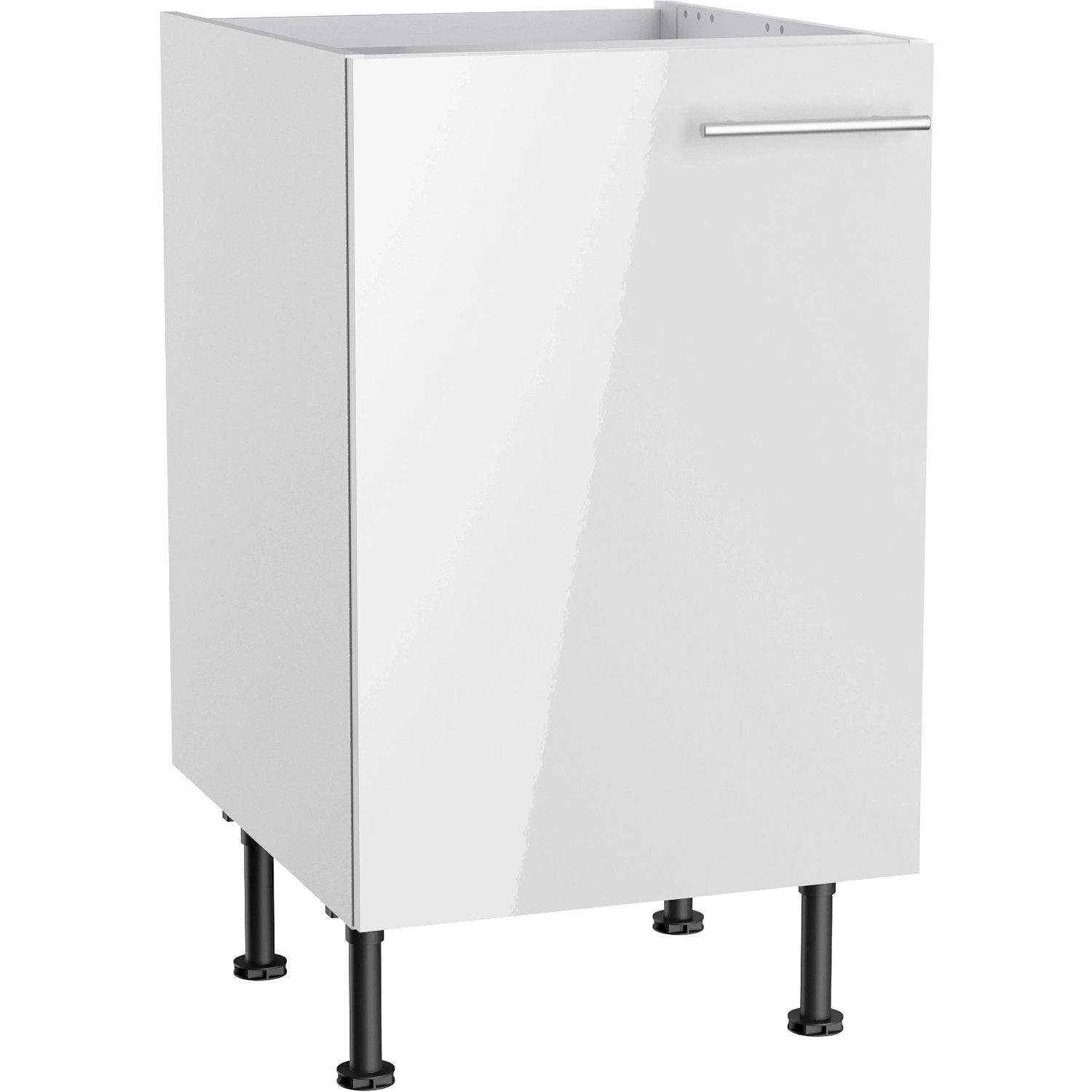 Optifit Küchen-Spülenunterschrank Rurik986 50 cm x 87 cm x 58,4 cm Weiß