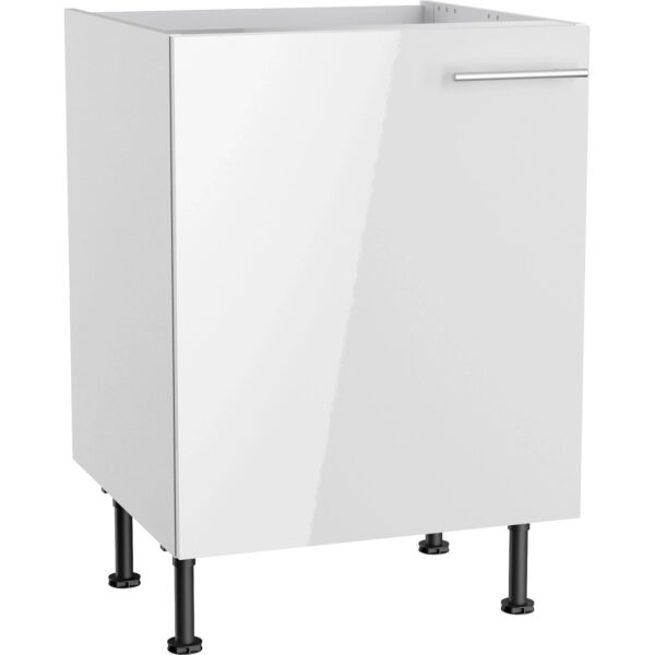 Optifit Küchen-Spülenunterschrank Rurik986 60 cm x 87 cm x 58,4 cm Weiß