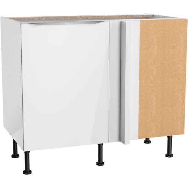 Optifit Küchen-Eck-Unterschrank Arvid986 100/65x 87x 58,4cm Weiß Glanz Weiß Matt Optifit Küchen-Eck-Unterschrank Arvid986 100/65x 87x 58,4cm Weiß Glanz Weiß Matt