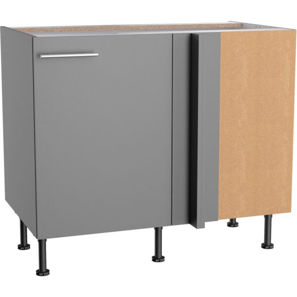 Optifit Küchen-Eck-Unterschrank Mats825 100/65 x 87 x 58,4 cm Basaltgrau