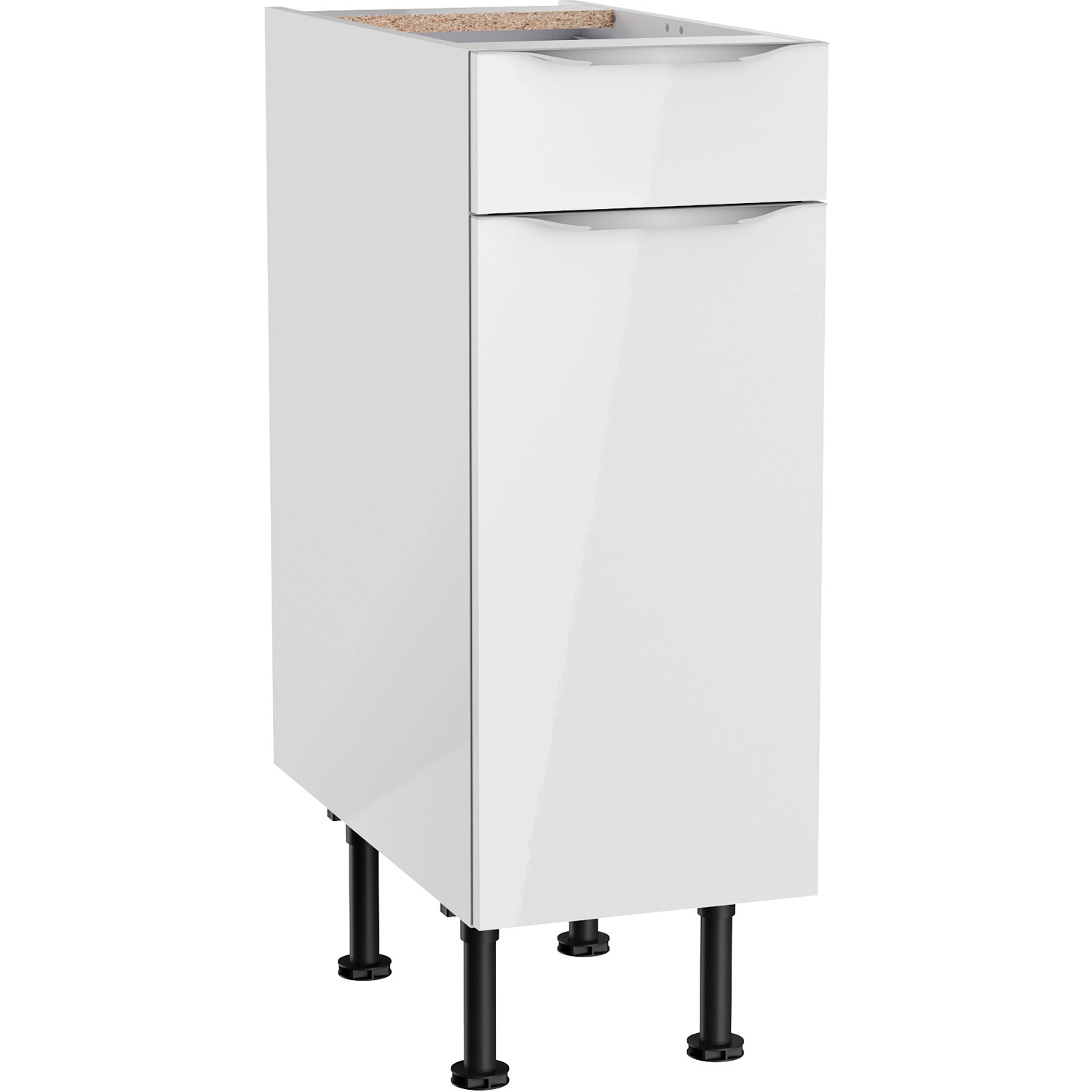Optifit Küchen-Unterschrank Arvid986 30 cm x 87 cm x 58,4 cm Weiß