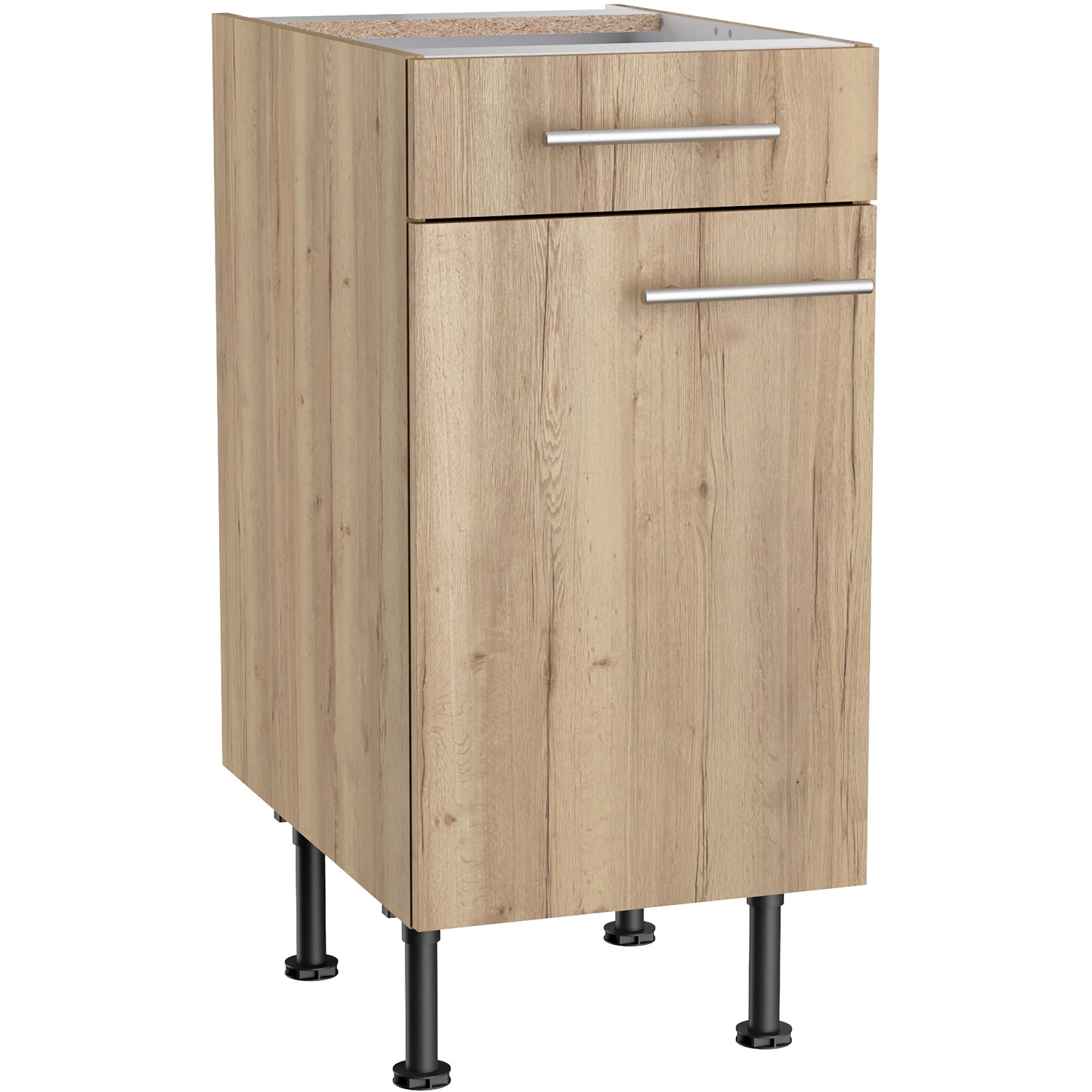 Optifit Küchen-Unterschrank Erik290 40 cm x 87 cm x 58,4 cm Wildeiche