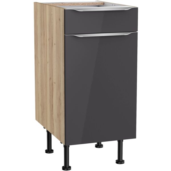 Optifit Küchen-Unterschrank Linus984 40 cm x 87 cm x 58,4 cm Anthrazit-Wildeiche Optifit Küchen-Unterschrank Linus984 40 cm x 87 cm x 58,4 cm Anthrazit-Wildeiche