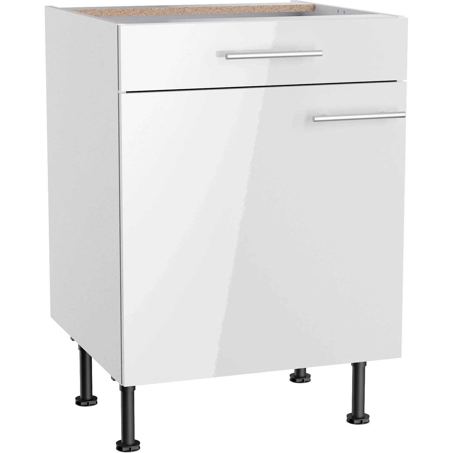 Optifit Küchen-Unterschrank Rurik986 60 cm x 87 cm x 58,4 cm Weiß