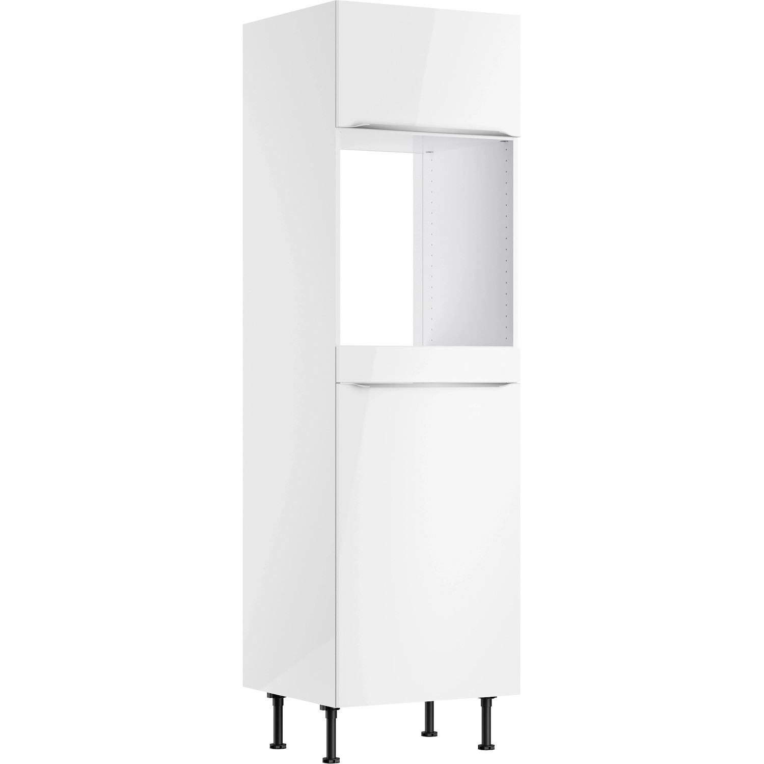 Optifit Küchen-Hochschrank für Backofen und Kühlschrank Arvid986 60 cm Weiß