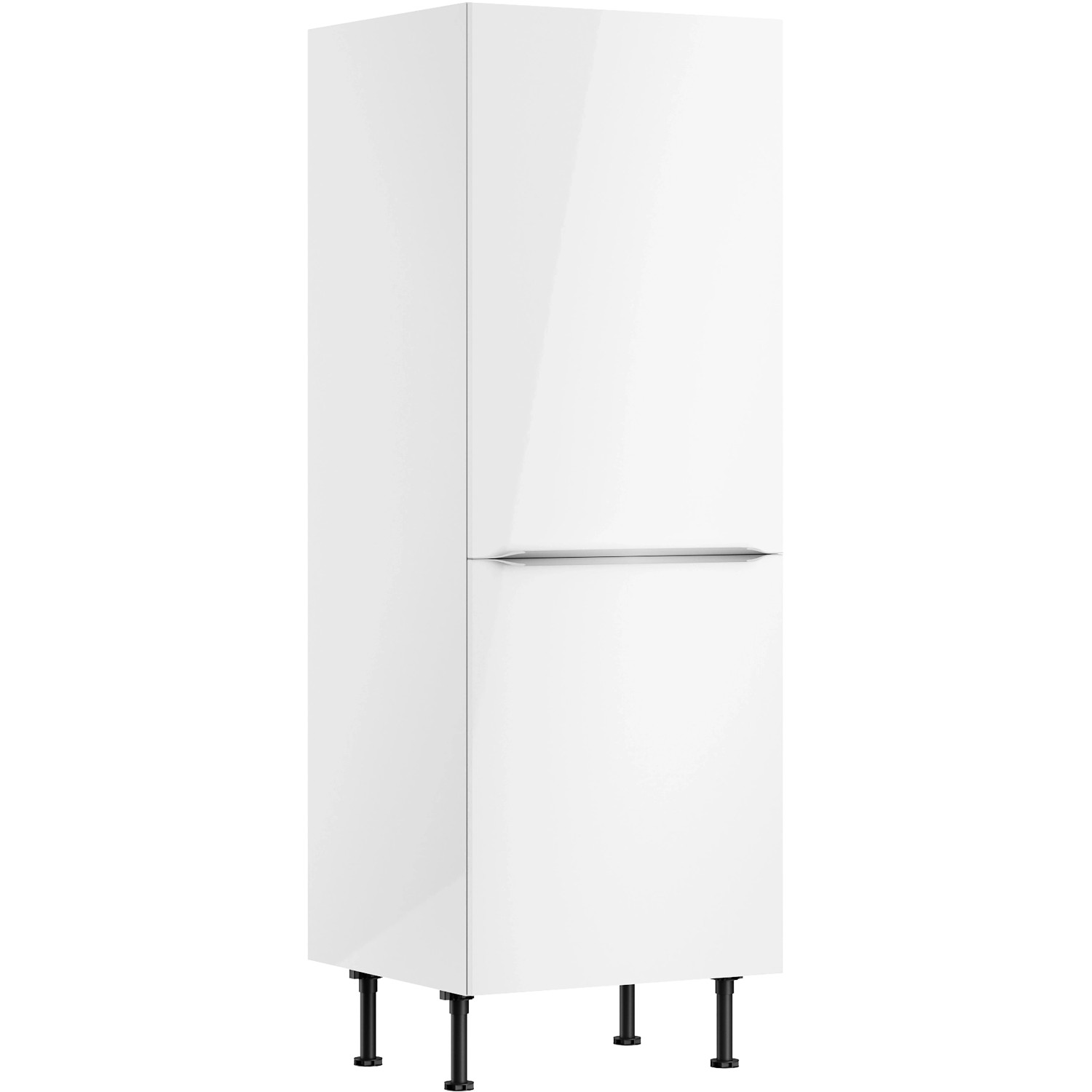 Optifit Küchen-Midischrank für Kühlschrank Arvid986 60cm x 176,6cm x 58,4cm Weiß
