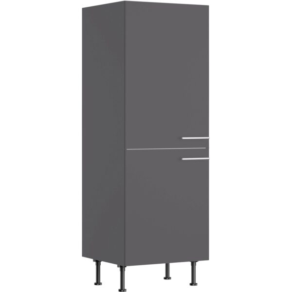 Optifit Küchen-Midischrank für Kühlschrank Ingvar420 60 cm Anthrazit Matt