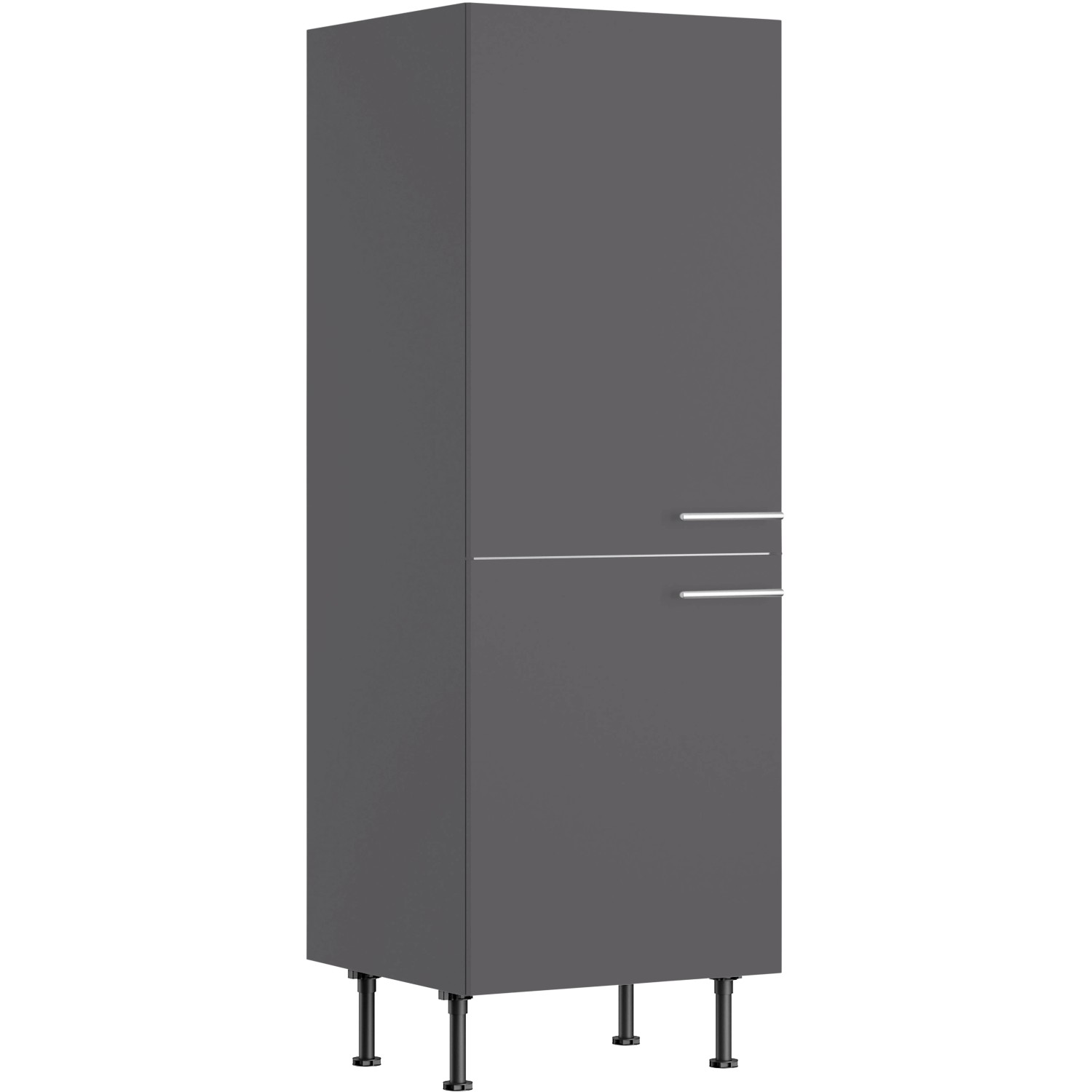 Optifit Küchen-Midischrank für Kühlschrank Ingvar420 60 cm Anthrazit Matt