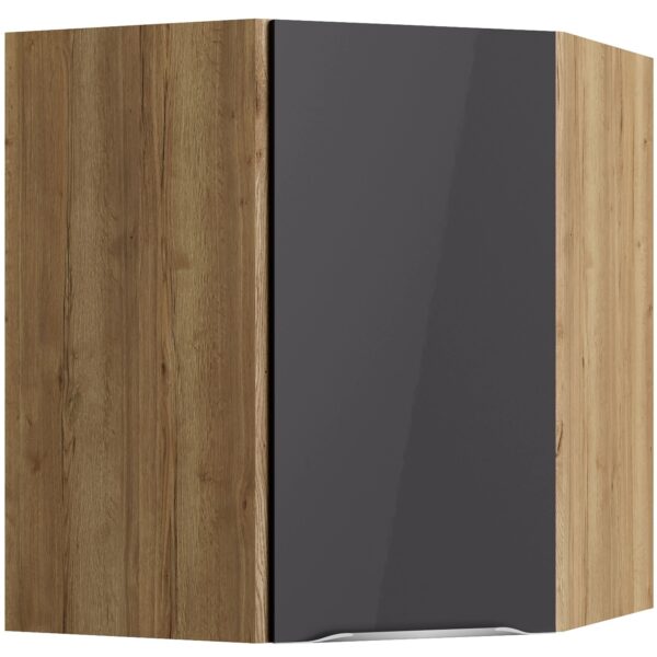 Optifit Küchen-Eckoberschrank Linus984 60/60cmx70,4cmx34,9cm Anthra.-WildEiche Optifit Küchen-Eckoberschrank Linus984 60/60cmx70,4cmx34,9cm Anthra.-WildEiche
