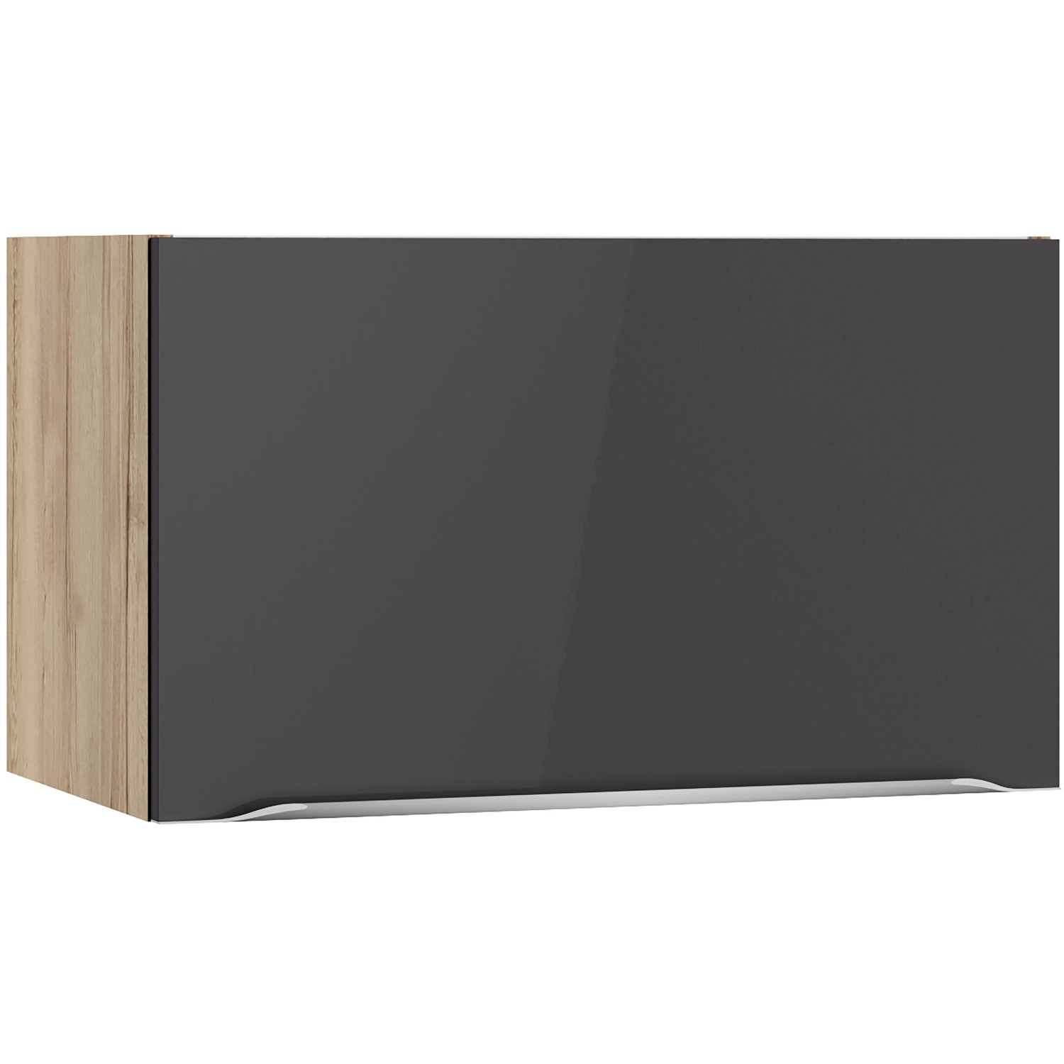 Optifit Küchen-Oberschrank Linus984 60cm x 35,2cm x 34,9cm Anthrazit-Wildeiche
