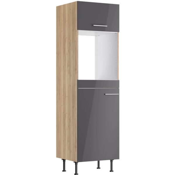 Optifit Küchen-Hochschrank für Backof./Kühlschr. Jonte984 60cm Anthra.-WildEiche Optifit Küchen-Hochschrank für Backof./Kühlschr. Jonte984 60cm Anthra.-WildEiche