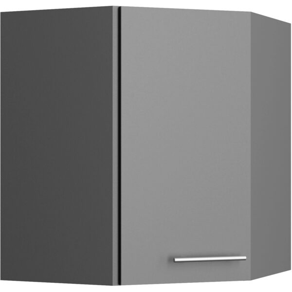 Optifit Küchen-Eckoberschrank Mats825 60/60 cm x 70,4 cm x 34,9 cm Basaltgrau