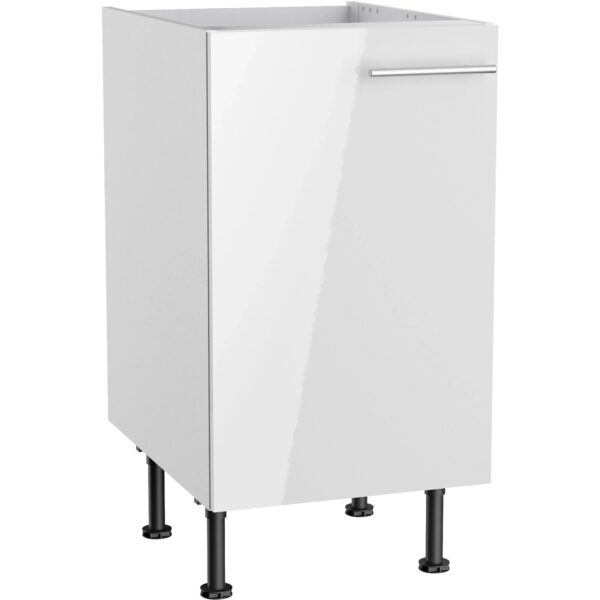 Optifit Küchen-Spülenunterschrank Rurik986 45 cm x 87 cm x 58,4 cm Weiß