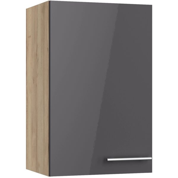 Optifit Küchen-Oberschrank Jonte984 45cm x 70,4cm x 34,9cm Anthrazit-Wildeiche
