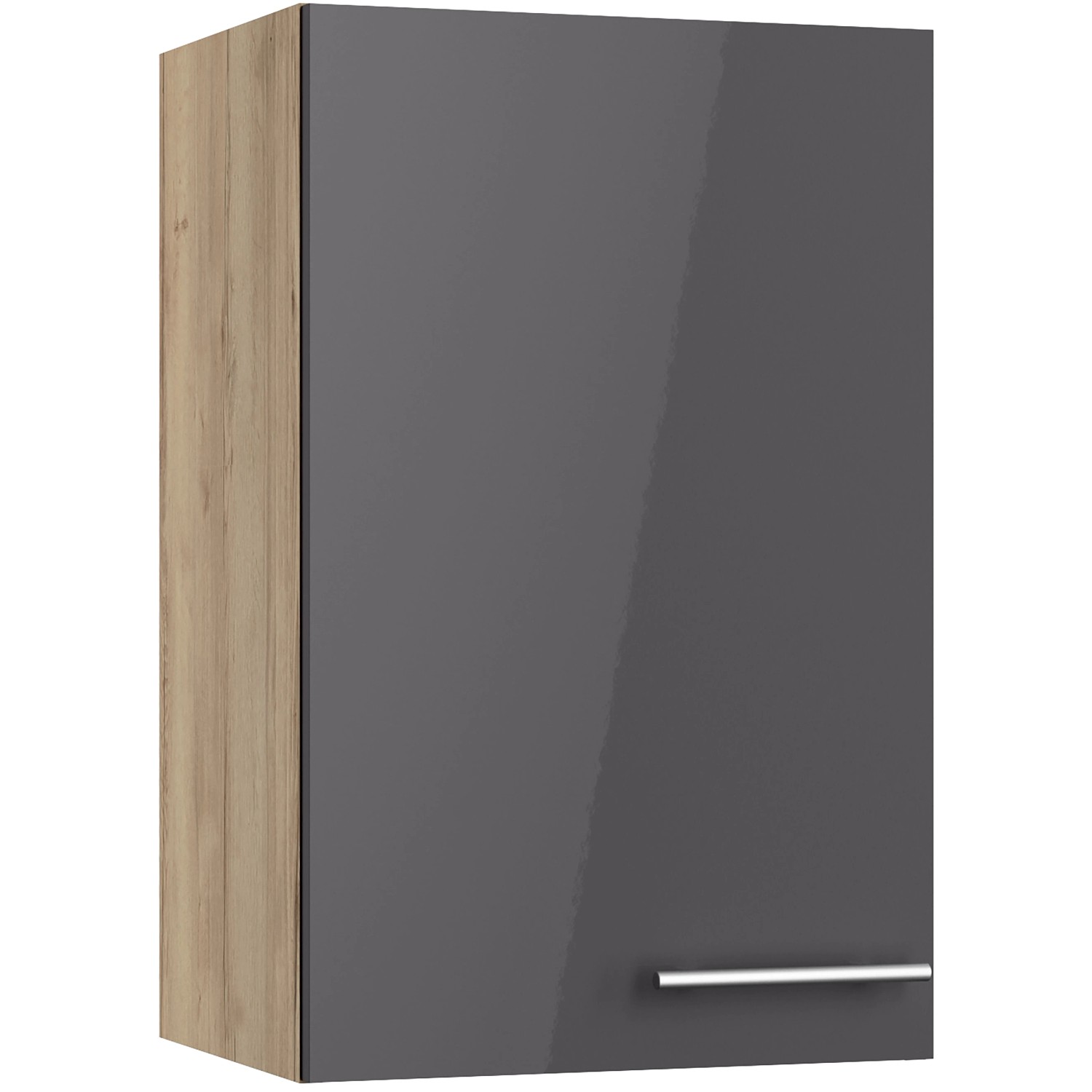 Optifit Küchen-Oberschrank Jonte984 45cm x 70,4cm x 34,9cm Anthrazit-Wildeiche