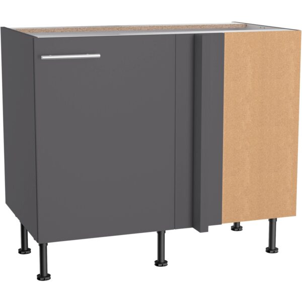 Optifit Eckunterschrank für Geschirrsp. Ingvar420 100/65x87x58,4 cm Anthr. Matt