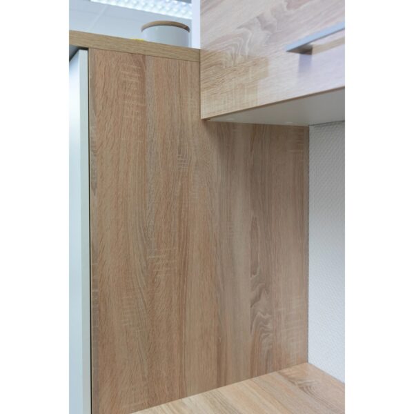 Flex-Well Classic Küchenzeile Florida 210 cm Weiß - Sonoma Eiche