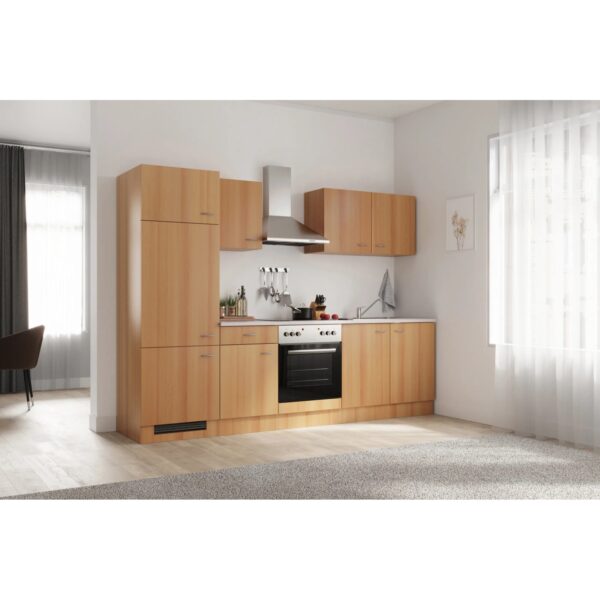 Flex-Well Classic Küchenzeile Nano 270 cm Buche