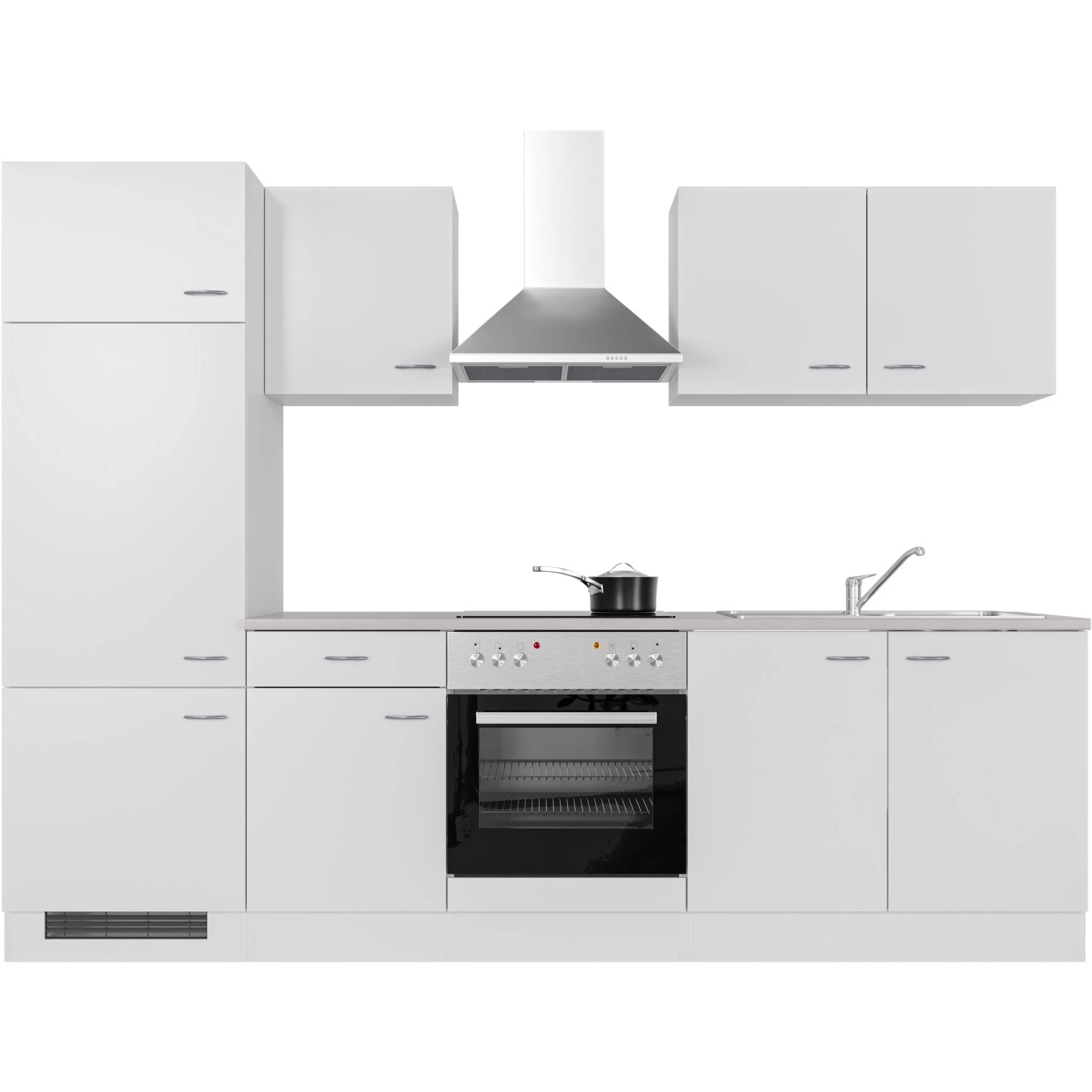 Flex-Well Classic Küchenzeile Wito 270 cm Weiß