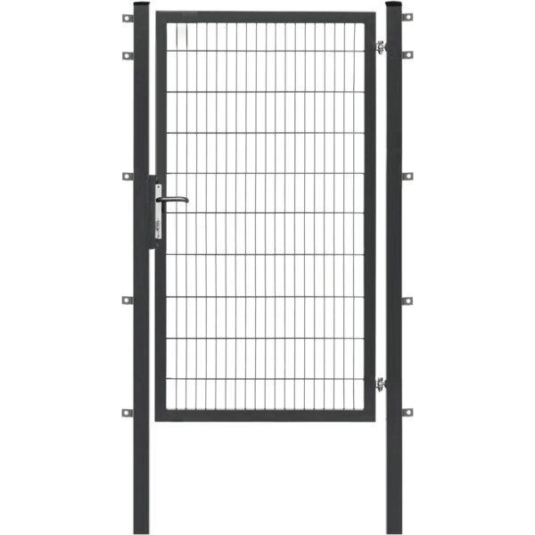 Floraworld Einzeltor Premium Doppelstabmattenfüllung Anthrazit 200 cm x 120 cm