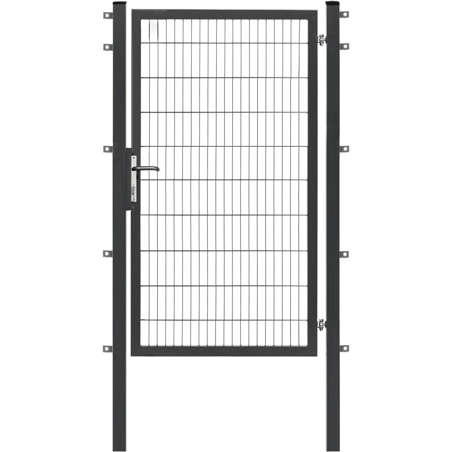 Floraworld Einzeltor Premium Doppelstabmattenfüllung Anthrazit 200 cm x 120 cm