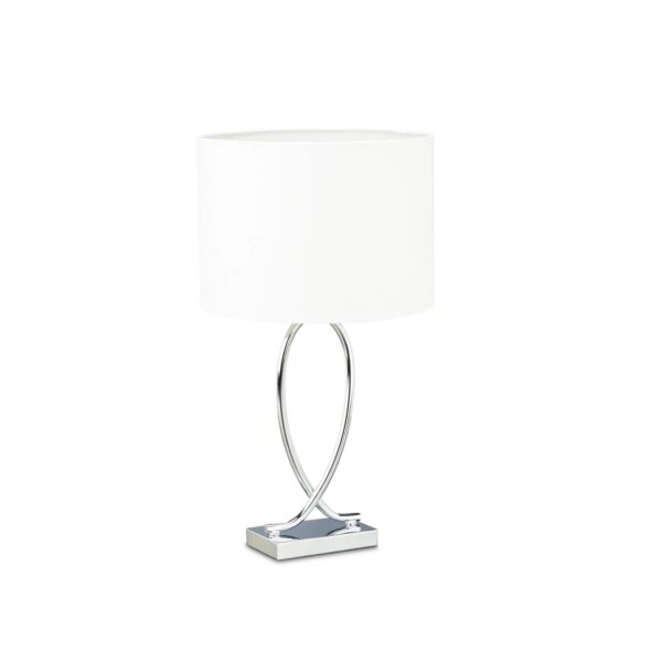 Relaxdays Tischlampe Metall Silber mit Schirm 51 cm x 28 cm x 28 cm 1 kg Relaxdays Tischlampe Metall Silber mit Schirm 51 cm x 28 cm x 28 cm 1 kg