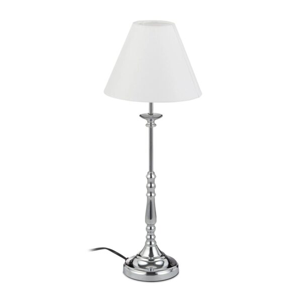 Relaxdays Tischlampe Eisen Schwarz mit Schalter 55 cm x 21 cm