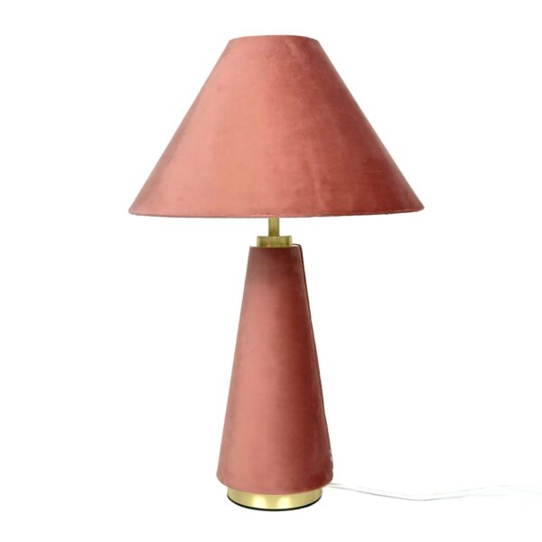Relaxdays Tischlampe Samt mit Kippschalter 47 cm x 30 cm 0,9 kg
