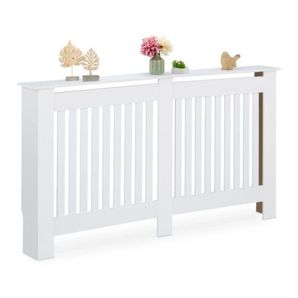 Relaxdays Heizkörperverkleidung MDF Weiß mit Ablage 152 cm x 83 cm x 19 cm 10 kg Relaxdays Heizkörperverkleidung MDF Weiß mit Ablage 152 cm x 83 cm x 19 cm 10 kg