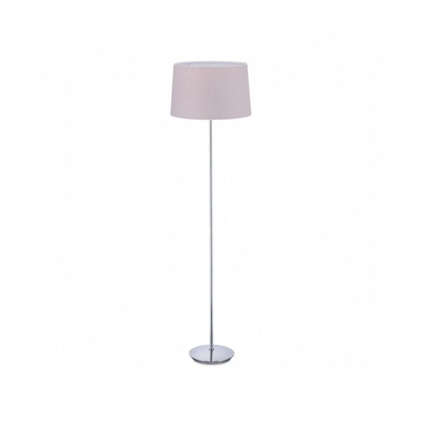 Relaxdays Stehlampe Eisen Stoff Lila Fußschalter 148,5 cm x 40 cm 3,1 kg
