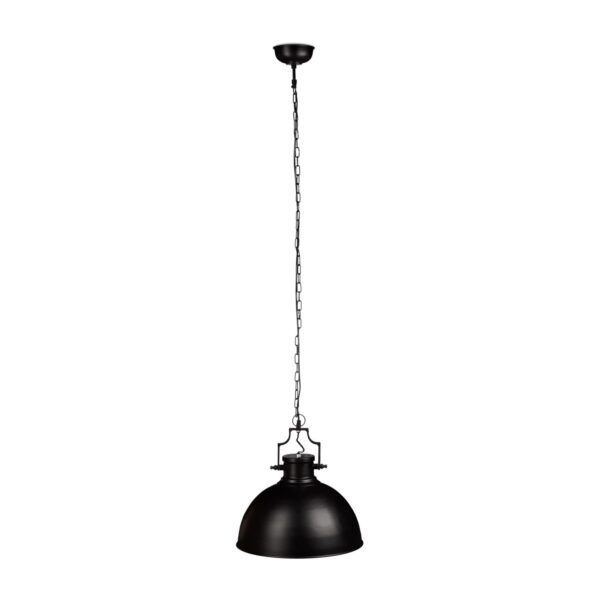 Relaxdays Hängelampe Eisen Schwarz Einflammig Handbemalt 155 cm x 40,5 cm x 40,5 cm 2,4 kg