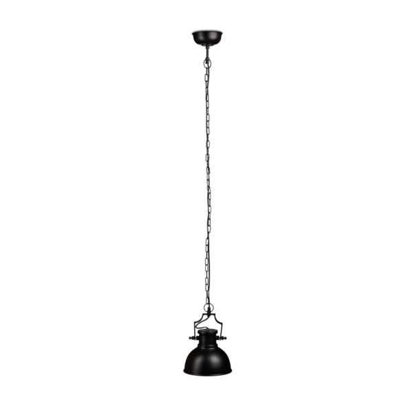 Relaxdays Hängelampe Eisen Schwarz Industrial Einflammig 145 cm x 21 cm x 21 cm 1,5 kg