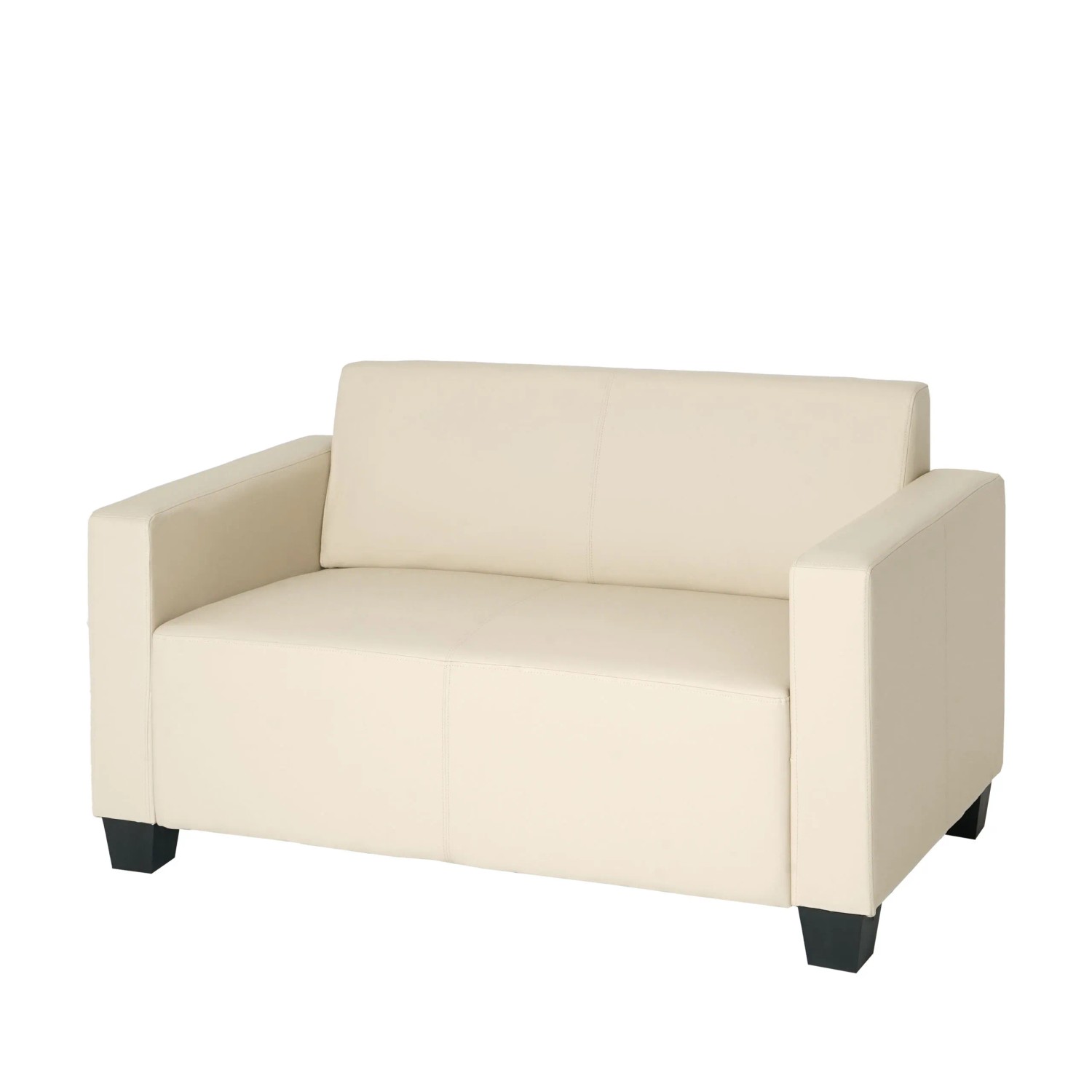 MCW 2er Sofa Moncalieri Kunstleder Creme